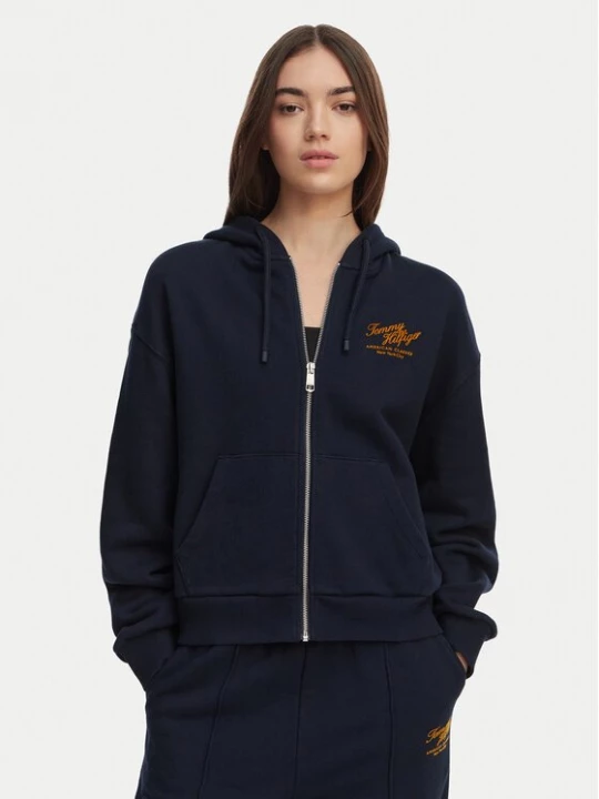 Obrázek produktu Tommy Hilfiger Mikina Terry WW0WW47845 Tmavomodrá Relaxed Fit