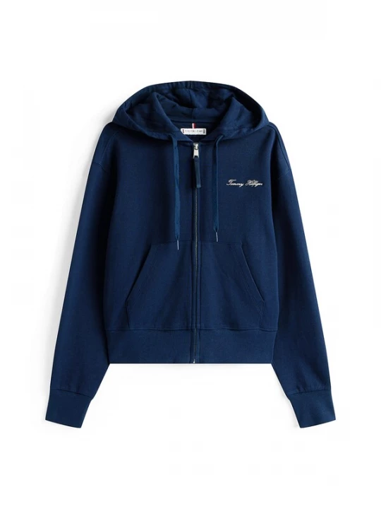 Obrázek produktu TOMMY HILFIGER Mikina tmavě modrá / bílá