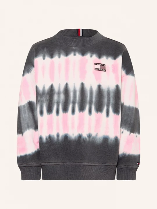 Obrázek produktu Tommy Hilfiger Mikina tmavě šedá / růžová / bílá