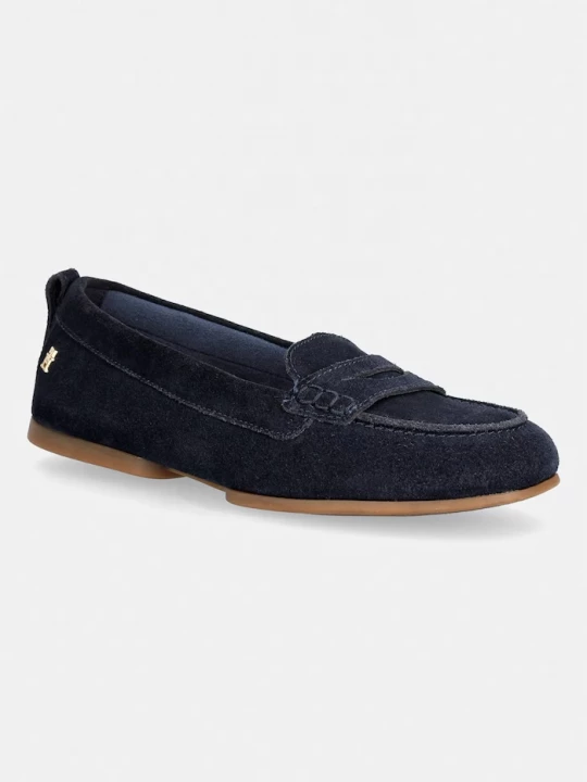 Obrázek produktu Tommy Hilfiger mokasíny dámské semišové TH FLEX SUEDE LOAFER BALLERINA námořnická modř