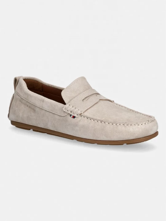 Obrázek produktu Tommy Hilfiger mokasíny pánské semišové CORE HILFIEGR SUEDE DRIVER béžová