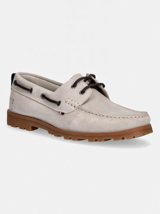 Obrázek produktu Tommy Hilfiger mokasíny pánské semišové HILIFGER LIGHT SDE BOAT SHOE béžová