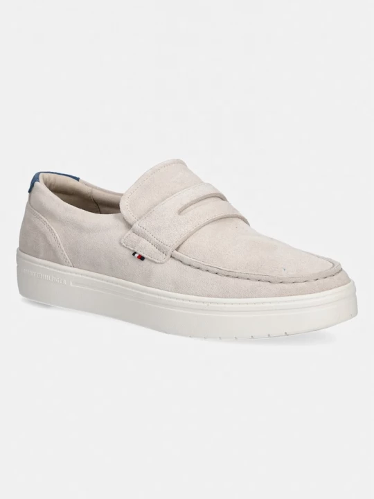 Obrázek produktu Tommy Hilfiger mokasíny pánské semišové MODERN LIGHT HYBRID SUEDE LOAFER béžová