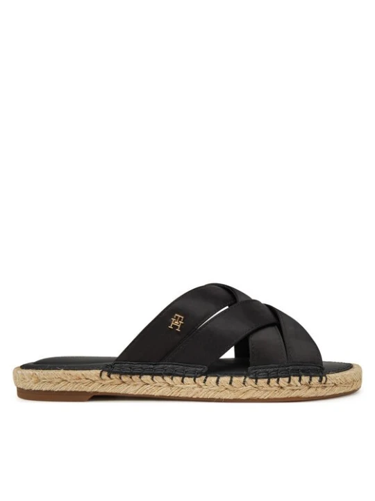 Obrázek produktu Tommy Hilfiger Nazouváky Satin Espadrille Mule FW0FW08502 Černá