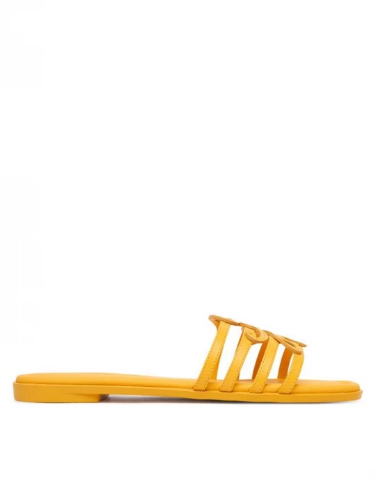 Obrázek produktu Tommy Hilfiger Nazouváky Th Script Flat Mule Lth FW0FW09368 Žlutá