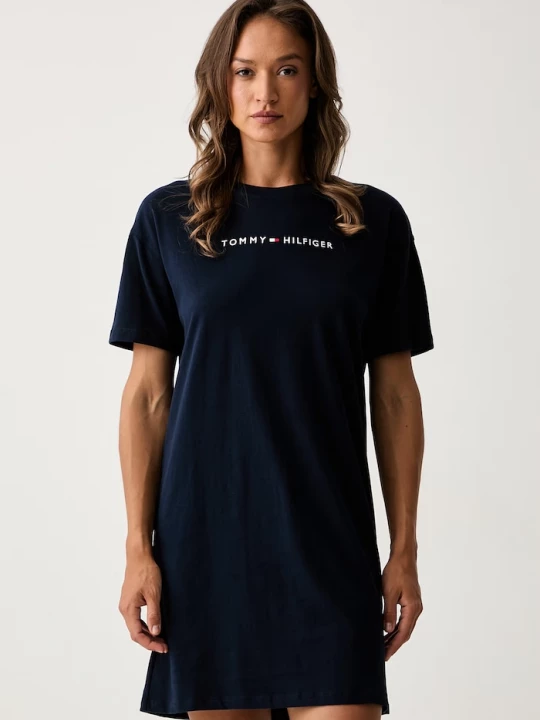 Obrázek produktu Tommy Hilfiger noční košile dámská bavlněná námořnická modř