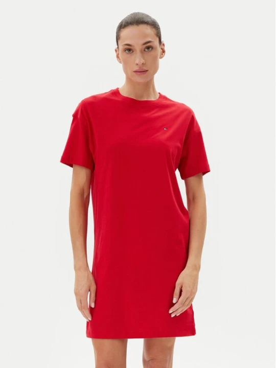 Obrázek produktu Tommy Hilfiger Noční košile UW0UW05767 Červená Regular Fit