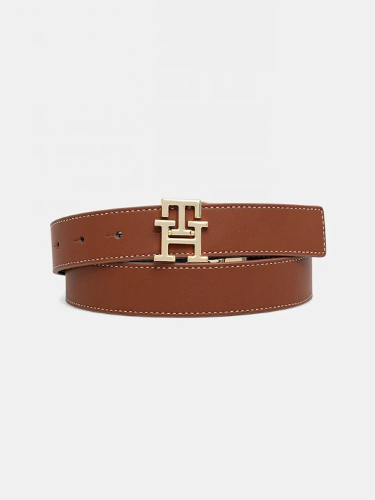 Obrázek produktu Tommy Hilfiger Oboustranný kožený pásek Tommy Hilfiger hnědá