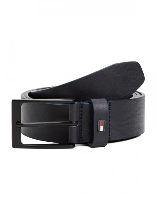 Obrázek produktu TOMMY HILFIGER Opasek 'Enamel Flag Rectangular Buckle' tmavě modrá