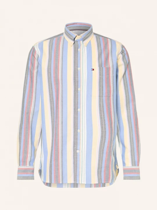 Obrázek produktu Tommy Hilfiger Oxfordská Košile Classic Fit tmavě modrá / světle červená / tmavě žlutá