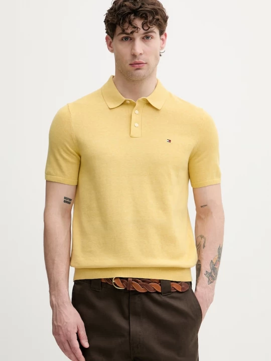 Obrázek produktu Tommy Hilfiger pánské bavlněné polo žlutá