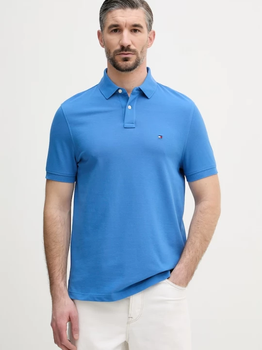 Obrázek produktu Tommy Hilfiger pánské polo bavlněné s elastanem modrá