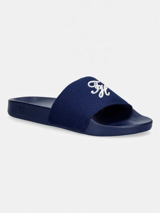 Obrázek produktu Tommy Hilfiger pantofle dámské TH SCRIPT POOL SLIDE námořnická modř