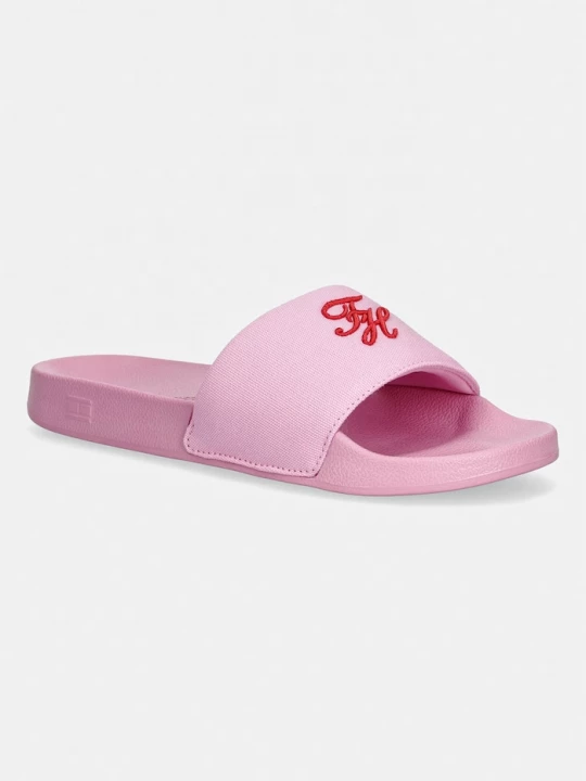 Obrázek produktu Tommy Hilfiger pantofle dámské TH SCRIPT POOL SLIDE růžová