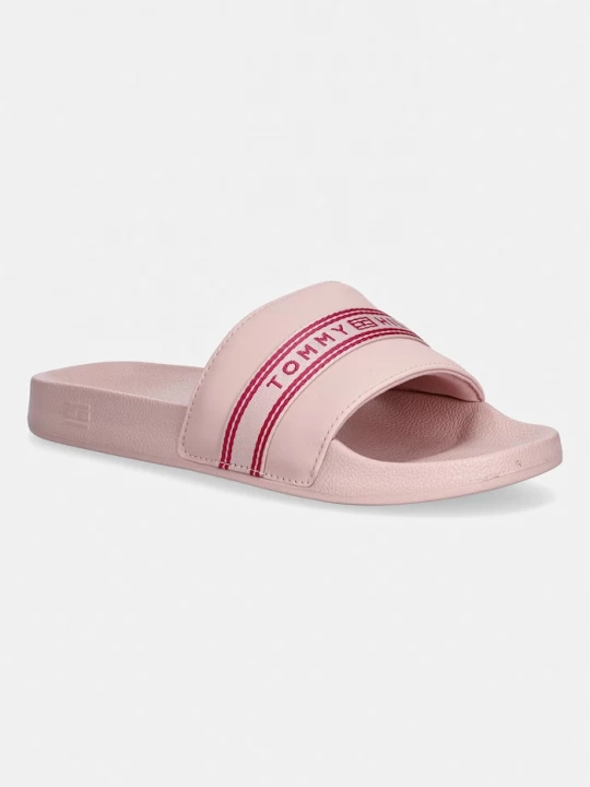 Obrázek produktu Tommy Hilfiger pantofle na bazén dámské TH WEBBING POOL SLIDE růžová