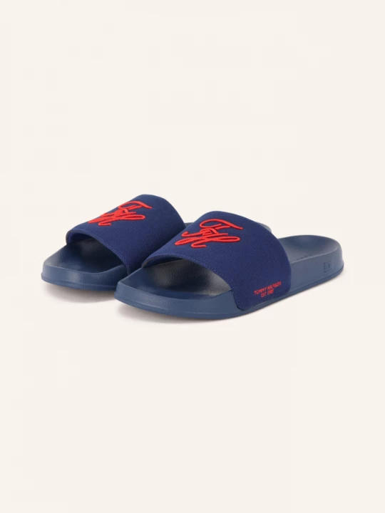 Obrázek produktu Tommy Hilfiger Pantofle tmavě modrá / červená