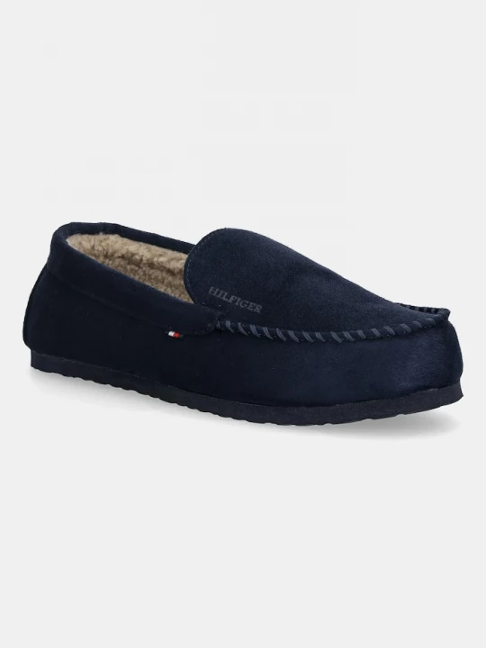 Obrázek produktu Tommy Hilfiger Pantofle Tommy Hilfiger HILFIGER M SDE DRIVER HOUSE SHOE námořnická modř