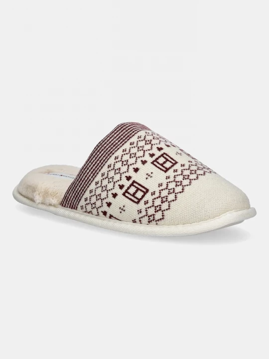 Obrázek produktu Tommy Hilfiger Pantofle TH GRAPHIC HOUSE SHOE TRIAL béžová