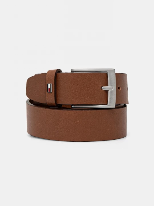 Obrázek produktu Tommy Hilfiger pásek pánský kožený hnědá