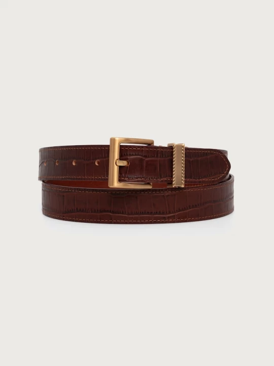 Obrázek produktu Tommy Hilfiger pásek pánský kožený hnědá