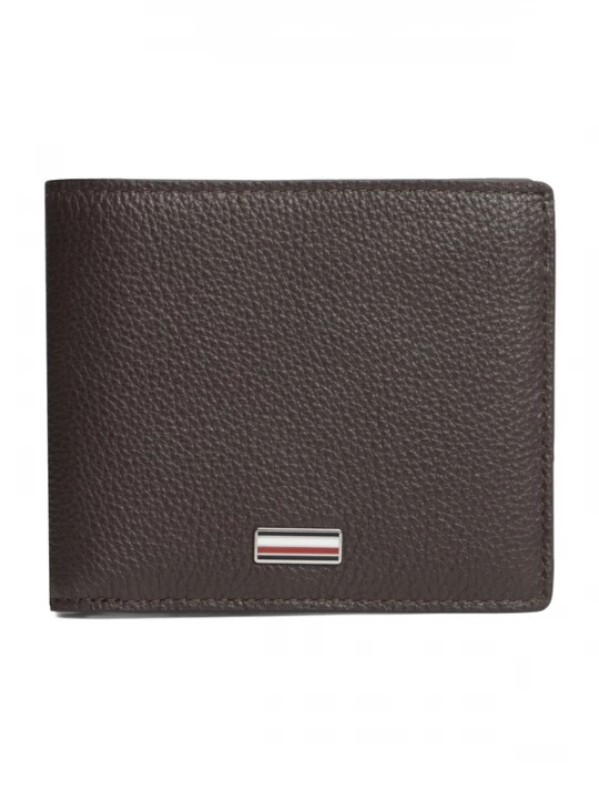 Obrázek produktu TOMMY HILFIGER Peněženka 'Signature Plaque Bifold' tmavě hnědá