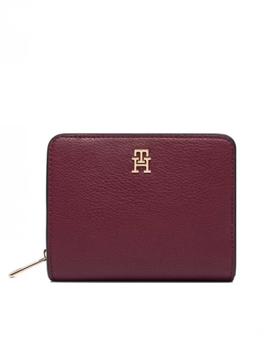 Obrázek produktu Tommy Hilfiger Peněženka Th Icon Med Za W / Flap Seasonal AW0AW18758 Bordó