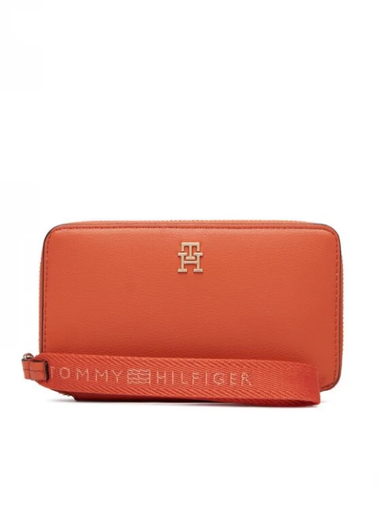 Obrázek produktu Tommy Hilfiger Peněženka Th Logotape Compact Zip Around AW0AW18699 Oranžová