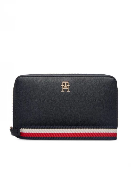 Obrázek produktu Tommy Hilfiger Peněženka Th Logotape Compact Zip Around AW0AW18699 Tmavomodrá