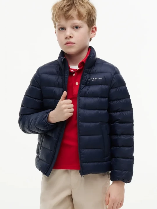 Obrázek produktu Tommy Hilfiger péřová bunda dětská námořnická modř