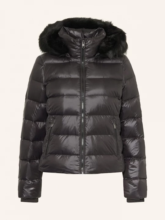 Obrázek produktu Tommy Hilfiger Péřová Bunda S Odnímatelnou Umělou Kožešinou černá