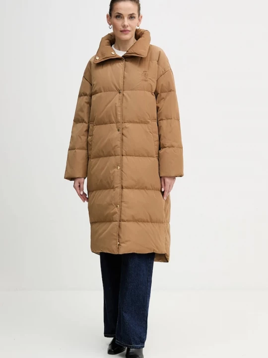 Obrázek produktu Tommy Hilfiger Péřová bunda Tommy Hilfiger hnědá