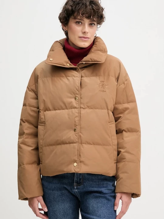 Obrázek produktu Tommy Hilfiger Péřová bunda Tommy Hilfiger hnědá