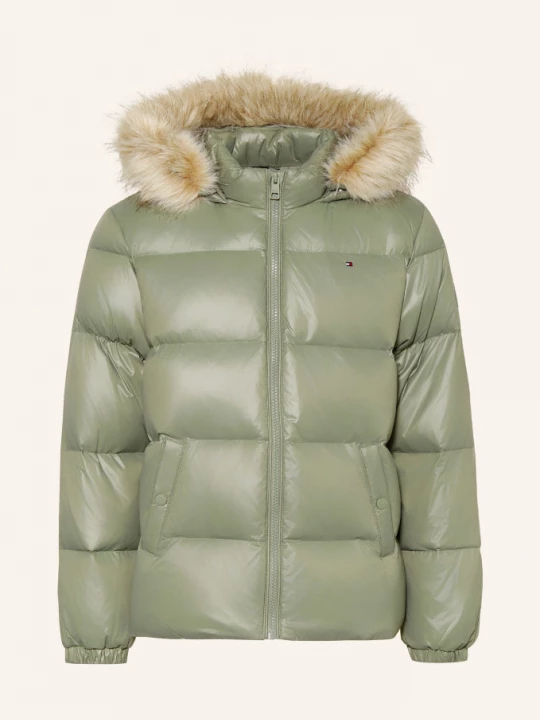 Obrázek produktu Tommy Hilfiger Péřové Bundy S Umělou Kožešinou mátová / béžová