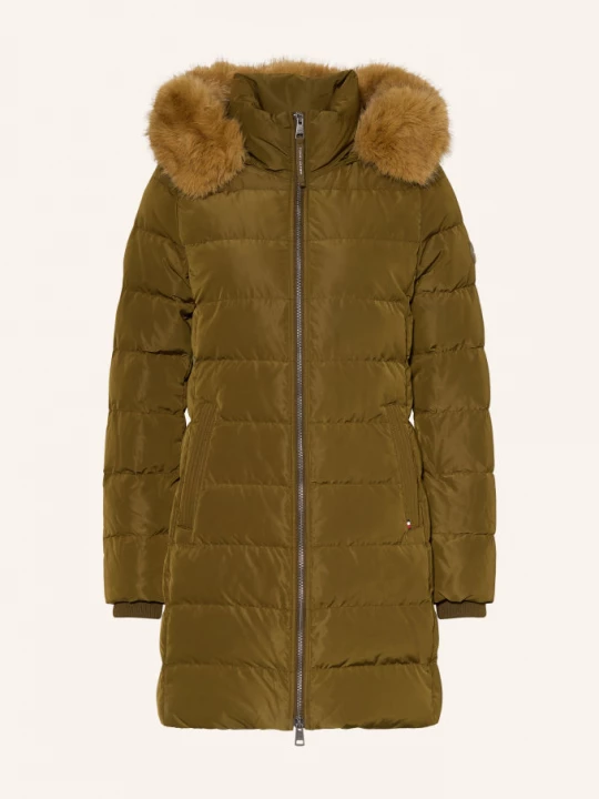Obrázek produktu Tommy Hilfiger Péřový Kabát Tyra S Odnímatelnou Umělou Kožešinou khaki / velbloudí