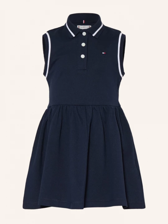 Obrázek produktu Tommy Hilfiger Piqué Polo Šaty tmavě modrá / bílá