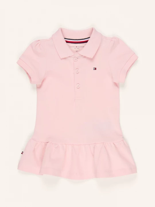 Obrázek produktu Tommy Hilfiger Piqué Polokošile S Volánky světle růžová