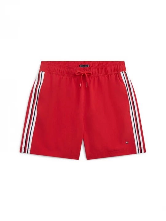Obrázek produktu Tommy Hilfiger Plavecké šortky Global Stripe UB0UB00590 Světle červená Regular Fit