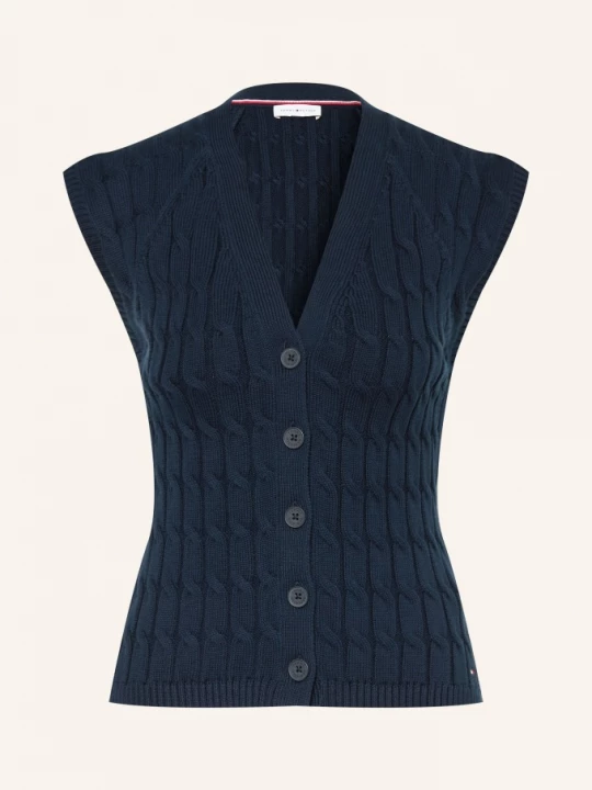 Obrázek produktu Tommy Hilfiger Pletená Vesta tmavě modrá