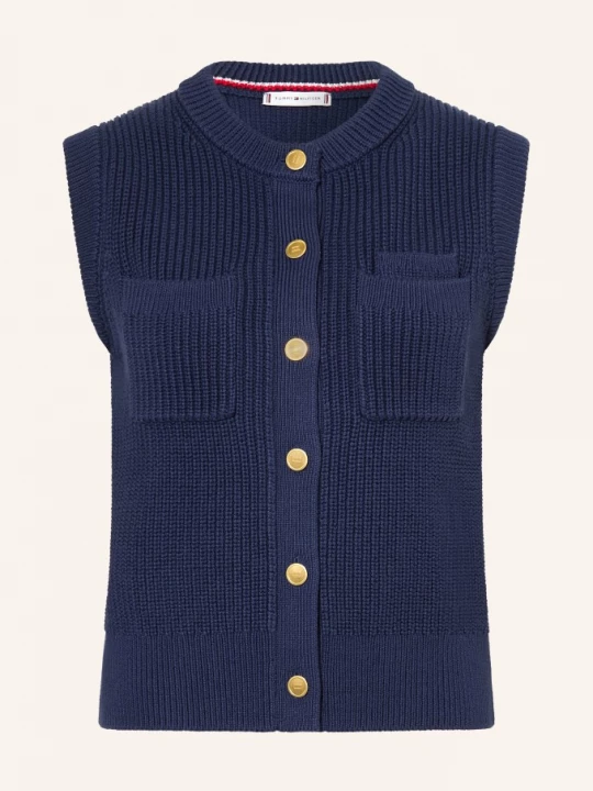 Obrázek produktu Tommy Hilfiger Pletená Vesta tmavě modrá