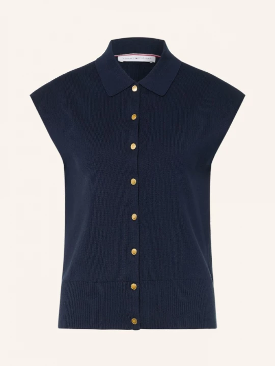 Obrázek produktu Tommy Hilfiger Pletená Vesta tmavě modrá