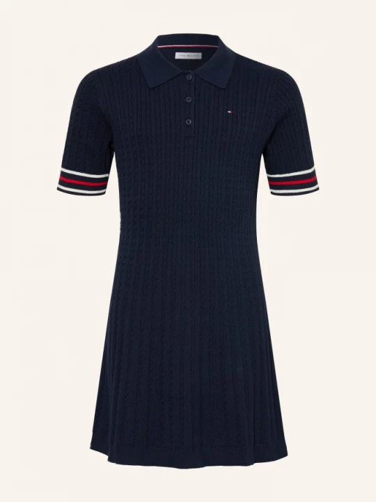 Obrázek produktu Tommy Hilfiger Pletené Polo Šaty tmavě modrá