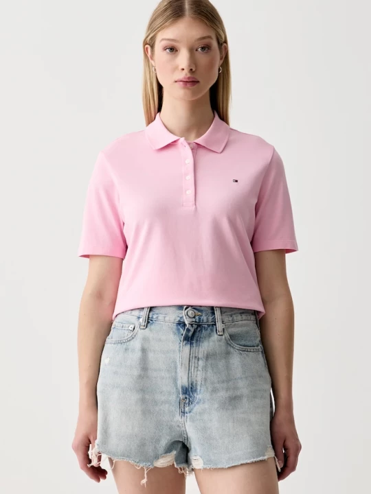 Obrázek produktu Tommy Hilfiger polo dámské s bavlnou růžová