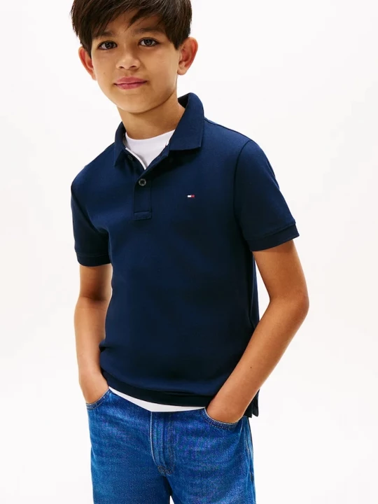 Obrázek produktu Tommy Hilfiger polo dětské bavlněné námořnická modř