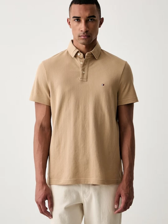 Obrázek produktu Tommy Hilfiger polo pánské bavlněné béžová