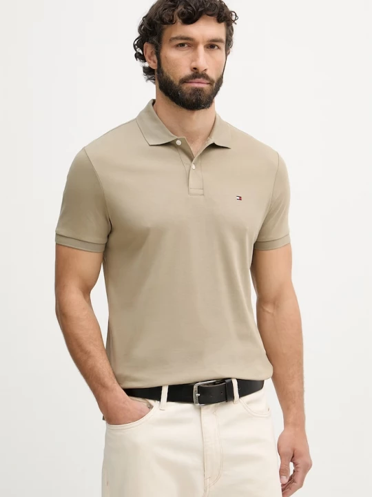 Obrázek produktu Tommy Hilfiger polo pánské bavlněné zelená