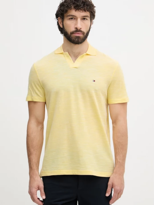 Obrázek produktu Tommy Hilfiger polo pánské bavlněné žlutá