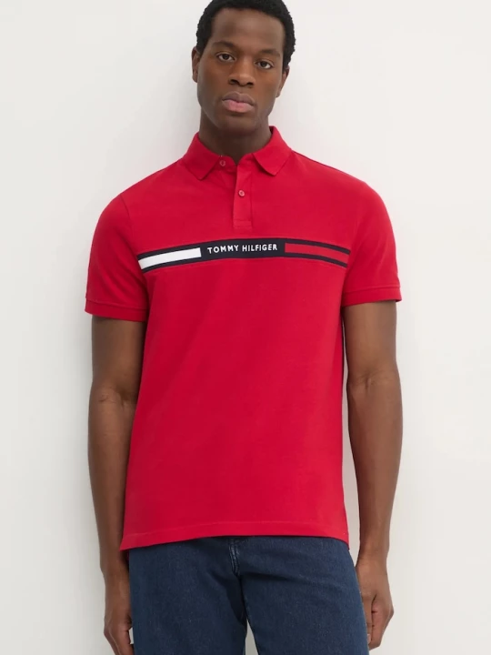 Obrázek produktu Tommy Hilfiger Polo tričko Tommy Hilfiger červená