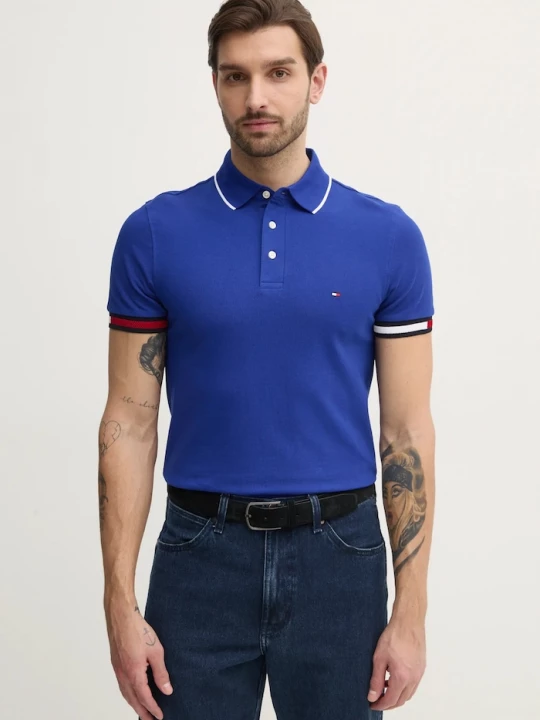 Obrázek produktu Tommy Hilfiger Polo tričko Tommy Hilfiger modrá
