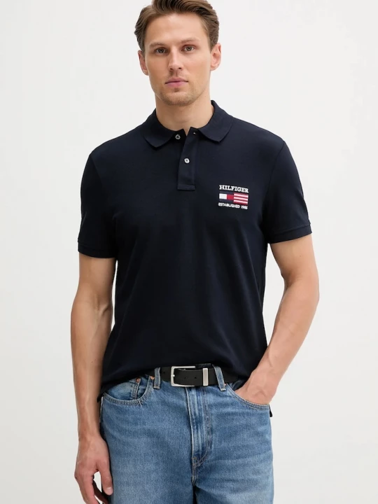 Obrázek produktu Tommy Hilfiger Polo tričko Tommy Hilfiger námořnická modř