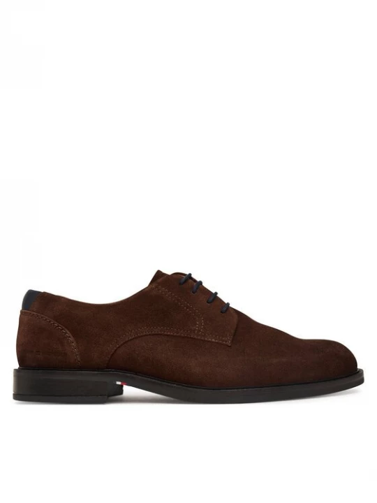 Obrázek produktu Tommy Hilfiger Polobotky Corporate Dressy Suede Shoe FM0FM05969 Tmavě hnědá